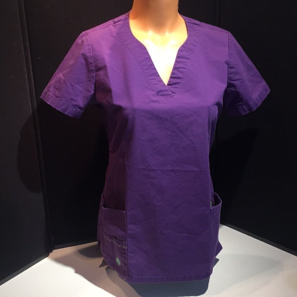 Crocs Purple Scrub Top Extra Small
